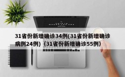 31省份新增确诊34例(31省份新增确诊病例24例)（31省份新增确诊55例）