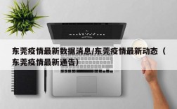 东莞疫情最新数据消息/东莞疫情最新动态（东莞疫情最新通告）